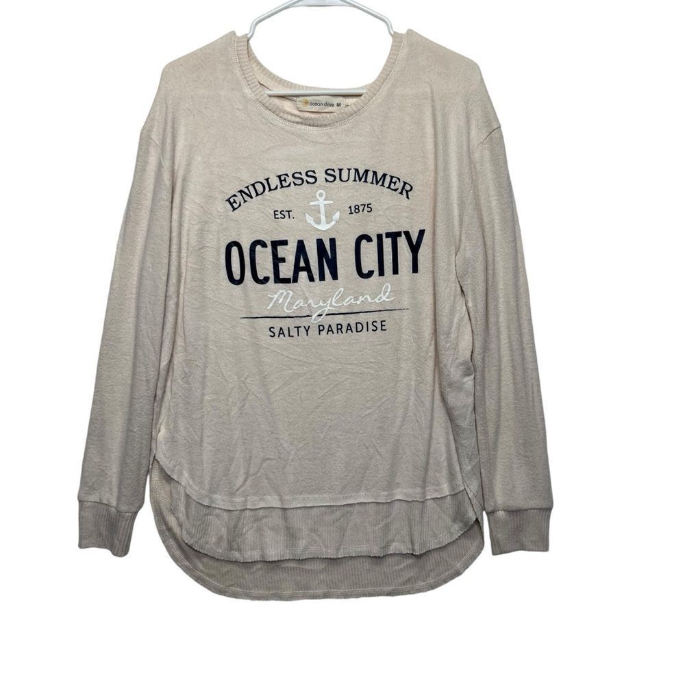 Ocean drive womens medium Maryland endless summer long sleeve sweater